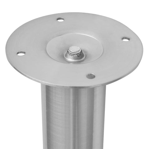 vidaXL Telescopic Table Legs 4 pcs Brushed Nickel 710 mm-1100 mm