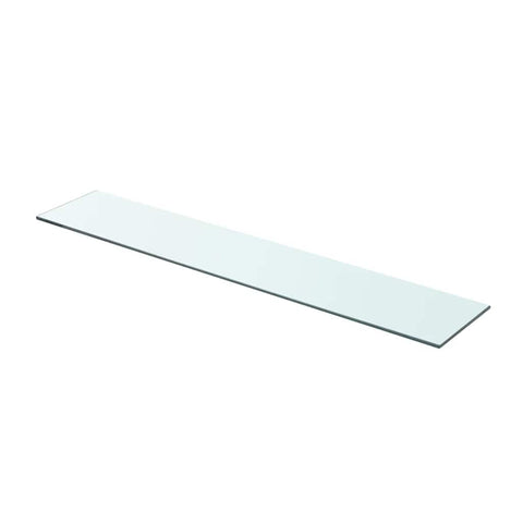 vidaXL Shelves 2 pcs Panel Glass Clear 80x15 cm