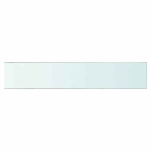 vidaXL Shelves 2 pcs Panel Glass Clear 80x15 cm
