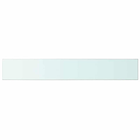 vidaXL Shelves 2 pcs Panel Glass Clear 100x15 cm