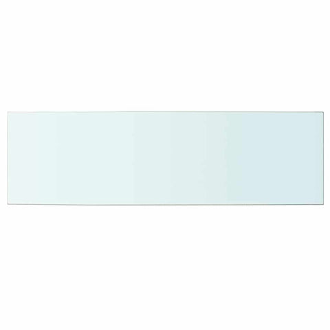 vidaXL Shelves 2 pcs Panel Glass Clear 100x30 cm