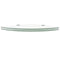 vidaXL Corner Shelves 2 pcs with Chrome Supports Glass Clear 35x35 cm