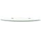 vidaXL Corner Shelves 2 pcs with Chrome Supports Glass Clear 35x35 cm