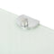 vidaXL Corner Shelves 2 pcs with Chrome Supports Glass White 35x35 cm