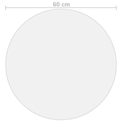 vidaXL Table Protector Matt Ø 60 cm 2 mm PVC