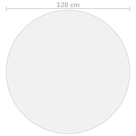 vidaXL Table Protector Matte Ø 120 cm 1.6 mm PVC