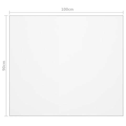 vidaXL Table Protector Transparent 100x90 cm 2 mm PVC