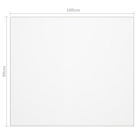 vidaXL Table Protector Matt 100x90 cm 2 mm PVC