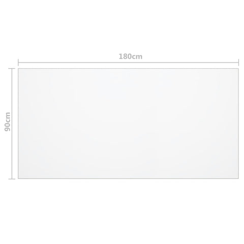 vidaXL Table Protector Transparent 180x90 cm 2 mm PVC