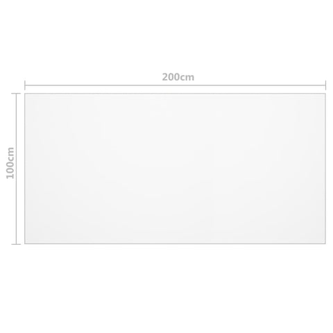 vidaXL Table Protector Matt 200x100 cm 2 mm PVC
