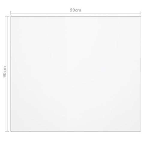 vidaXL Table Protector Transparent 90x90 cm 2 mm PVC