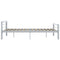 vidaXL Bed Frame without Mattress Grey and White Metal 180x200 cm Super King