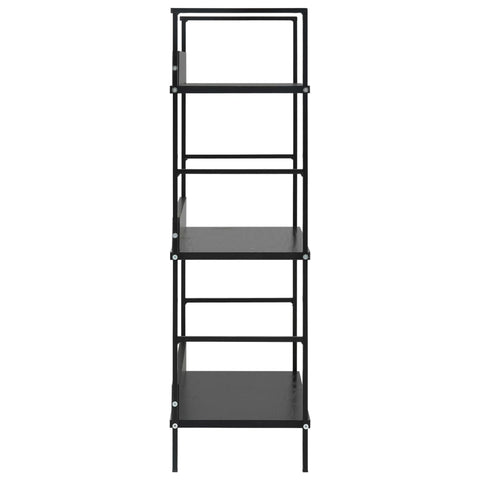 vidaXL 3-Layer Book Shelf Black 60x27.6x90.5 cm Engineered Wood