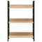 vidaXL 3-Layer Book Shelf Oak 60x27.6x90.5 cm Engineered Wood
