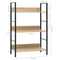 vidaXL 3-Layer Book Shelf Oak 60x27.6x90.5 cm Engineered Wood
