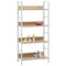vidaXL 4-Layer Book Shelf Oak 60x27.6x124.5 cm Engineered Wood