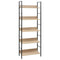 vidaXL 5-Layer Book Shelf Oak 60x27.6x158.5 cm Engineered Wood