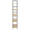 vidaXL 5-Layer Book Shelf Oak 60x27.6x158.5 cm Engineered Wood