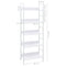 vidaXL 5-Layer Book Shelf White 60x27.6x158.5 cm Engineered Wood