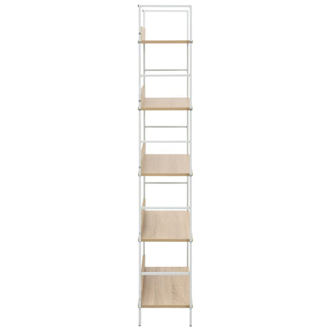 vidaXL 5-Layer Book Shelf Oak 60x27.6x158.5 cm Engineered Wood