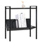 vidaXL 2-Layer Book Shelf Black 52x28x59 cm Engineered Wood