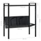 vidaXL 2-Layer Book Shelf Black 52x28x59 cm Engineered Wood