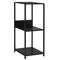 vidaXL Small Straight Book Shelf Black 33.5x39.6x79.7 cm Engineered Wood