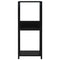 vidaXL Small Straight Book Shelf Black 33.5x39.6x79.7 cm Engineered Wood