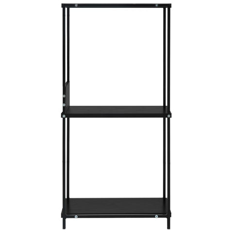 vidaXL Small Straight Book Shelf Black 33.5x39.6x79.7 cm Engineered Wood