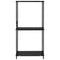 vidaXL Small Straight Book Shelf Black 33.5x39.6x79.7 cm Engineered Wood