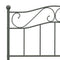 284531 vidaXL Bed Frame without Mattress Grey Metal 100x200 cm