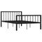 284570 vidaXL Bed Frame without Mattress Black Metal 120x200 cm