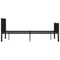284570 vidaXL Bed Frame without Mattress Black Metal 120x200 cm
