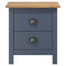 vidaXL Bedside Cabinet Hill Grey 46x35x49.5 cm Solid Pine Wood