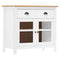 vidaXL Sideboard Hill White 90x40x80 cm Solid Pine Wood