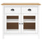 vidaXL Sideboard Hill White 90x40x80 cm Solid Pine Wood