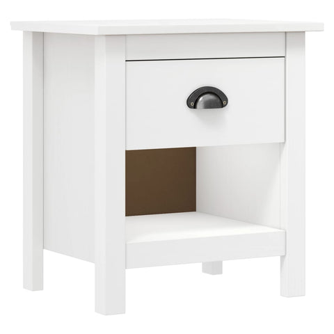 vidaXL Bedside Cabinets 2 pcs Hill 46x35x49.5 cm Solid Pine Wood