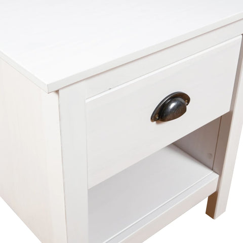 vidaXL Bedside Cabinets 2 pcs Hill 46x35x49.5 cm Solid Pine Wood