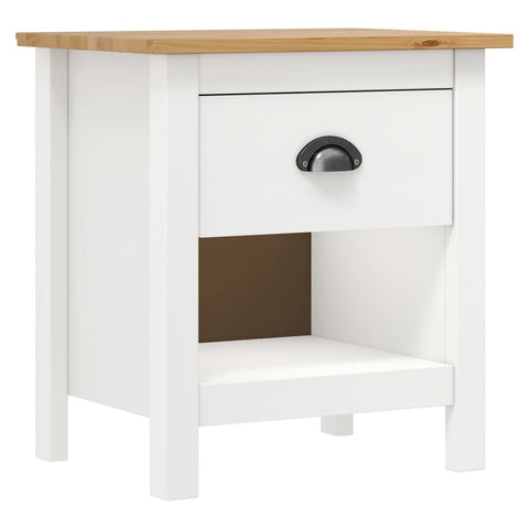 vidaXL Bedside Cabinets 2 pcs Hill 46x35x49.5 cm Solid Pine Wood