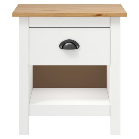 vidaXL Bedside Cabinets 2 pcs Hill 46x35x49.5 cm Solid Pine Wood