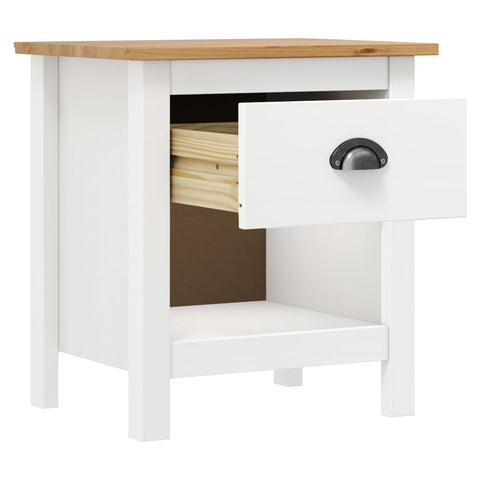 vidaXL Bedside Cabinets 2 pcs Hill 46x35x49.5 cm Solid Pine Wood