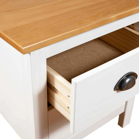 vidaXL Bedside Cabinets 2 pcs Hill 46x35x49.5 cm Solid Pine Wood
