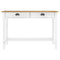 vidaXL Console Table Hill with 2 Drawers 110x45x74 cm Solid Pine Wood