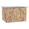 vidaXL Coffee Table with Glass Top 66x66x40 cm Solid Teak Wood