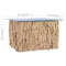 vidaXL Coffee Table with Glass Top 66x66x40 cm Solid Teak Wood