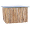 vidaXL Coffee Table with Glass Top 66x66x40 cm Solid Teak Wood