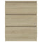 vidaXL Sideboard Sonoma Oak 60x35x76 cm Engineered Wood