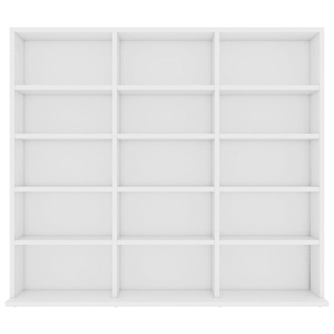 vidaXL CD Cabinet White 102x23x89.5 cm Engineered Wood