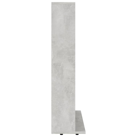 vidaXL CD Cabinet Concrete Grey 102x23x89.5 cm Engineered Wood