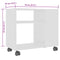 vidaXL Side Table White 70x35x55 cm Engineered Wood
